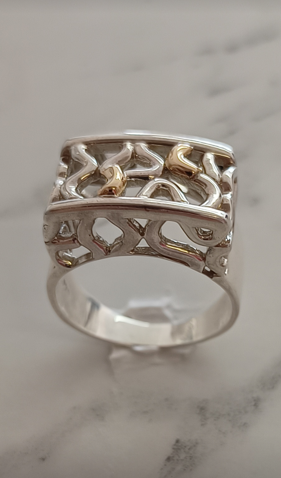 Anillo de Plata con Oro